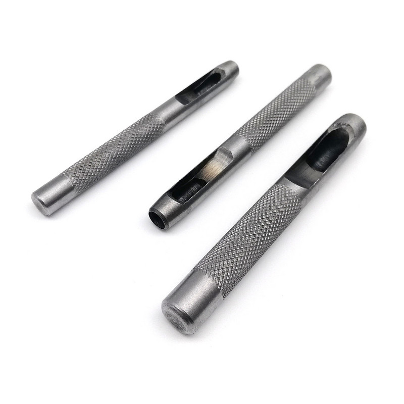 Aukštos kokybės plienas 1mm 2mm 3mm 4mm 5mm 6mm nuo 8mm iki 20mm apvalios skylės perforavimo įrankis tuščiaviduris pjaustytuvas, skirtas odiniams rankdarbiams su diržo krepšiu drabužiais