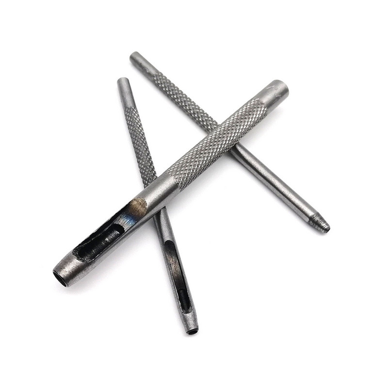 Aukštos kokybės plienas 1mm 2mm 3mm 4mm 5mm 6mm nuo 8mm iki 20mm apvalios skylės perforavimo įrankis tuščiaviduris pjaustytuvas, skirtas odiniams rankdarbiams su diržo krepšiu drabužiais