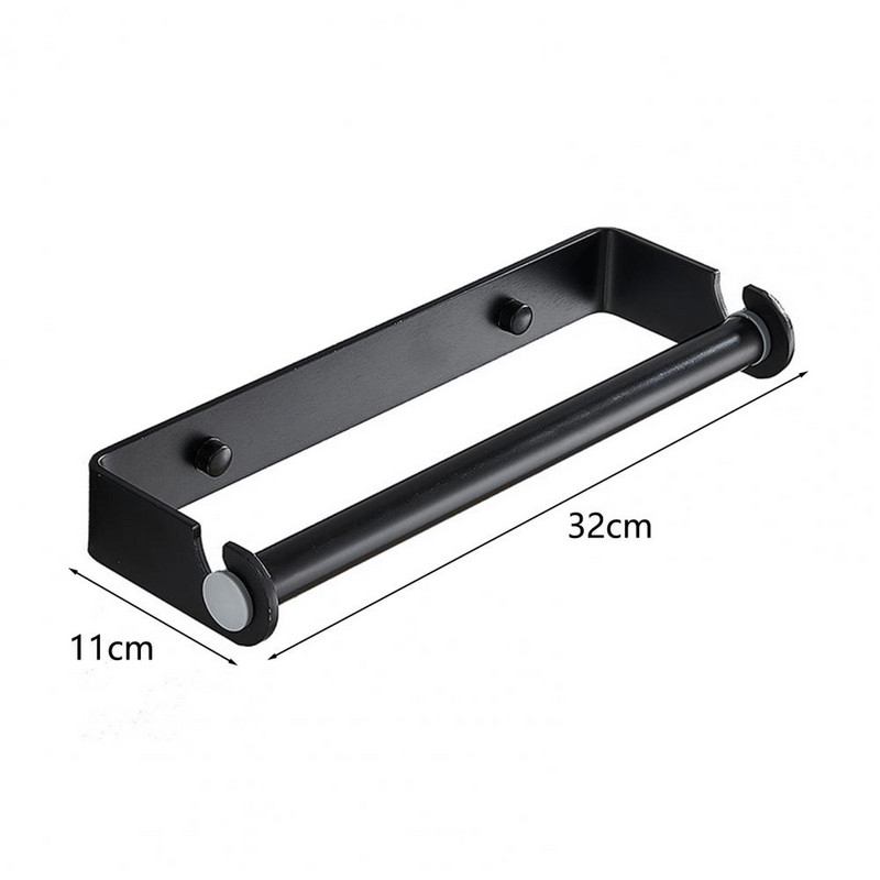 Papírtekercstartó lyukasztásmentes Space Alumínium törülköző-adagoló Erős falra szerelhető papírtörlőtartó állvány Stabil törülközőtartó