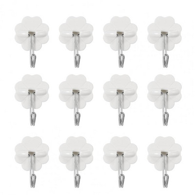 Organizatora āķi 12 gab. Lieliski daudzfunkcionāli 3 stilu pie sienas stiprināmi cepures apģērbu pakaramie āķi mājsaimniecībai