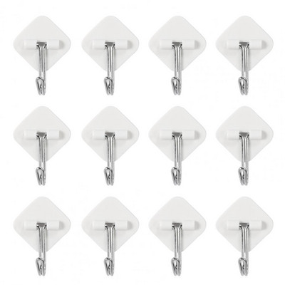 Organizatora āķi 12 gab. Lieliski daudzfunkcionāli 3 stilu pie sienas stiprināmi cepures apģērbu pakaramie āķi mājsaimniecībai