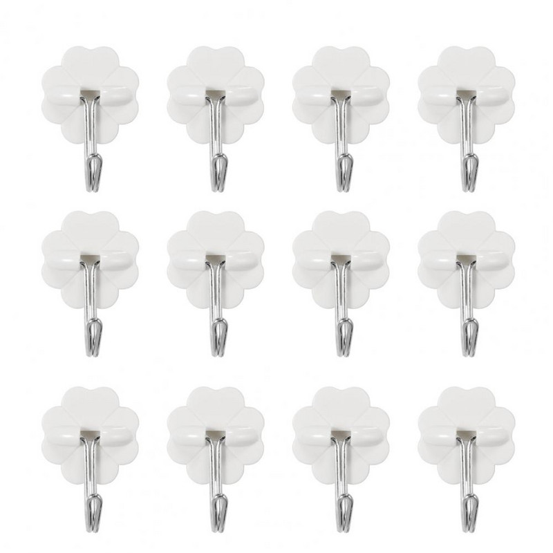 Organizatora āķi 12 gab. Lieliski daudzfunkcionāli 3 stilu pie sienas stiprināmi cepures apģērbu pakaramie āķi mājsaimniecībai