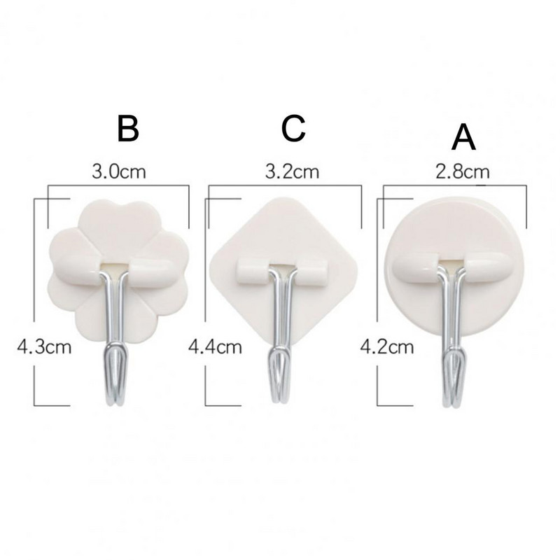 Organizatora āķi 12 gab. Lieliski daudzfunkcionāli 3 stilu pie sienas stiprināmi cepures apģērbu pakaramie āķi mājsaimniecībai