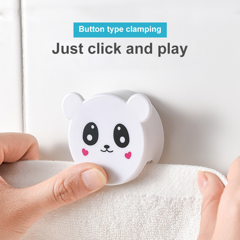 Vannas istaba Neperforēta dvieļu saspraude Viskozes dvieļu glabāšanas saspraude Virtuve Pie sienas stiprināms lupatu plaukts tualetes statīvs