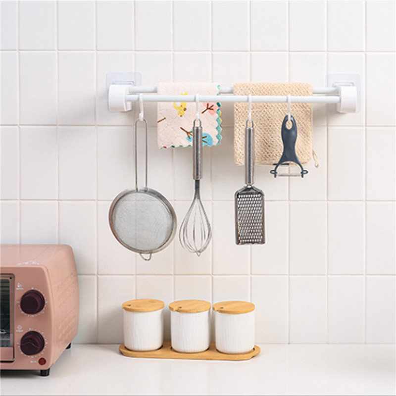 Vienkāršs vannas istabas dubultā dvieļu glabāšanas statīvs, ietaupiet vietu Daudzfunkciju turētājs bez perforācijas