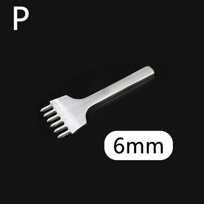 1 vnt. odinis perforavimo įrankis legiruotojo plieno skylių kaltas graviravimo susiuvimo perforavimo įrankiai "pasidaryk pats" odos amatų įrankis 4/5/6 mm tarpinis perforavimo įrankis