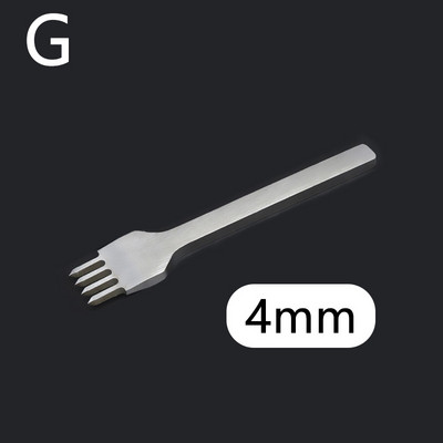1 kom. Alat za probijanje rupa od legure čelika Dlijeto za graviranje šivanja Alati za bušenje DIY Alat za izradu kože 4/5/6 mm Alat za bušenje razmaka