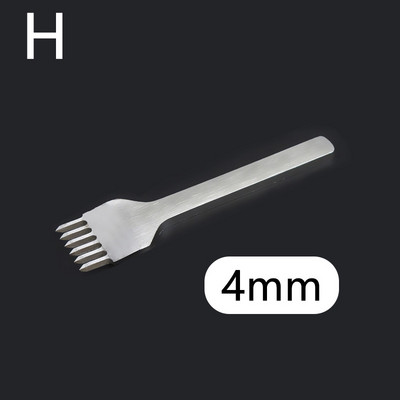 1 vnt. odinis perforavimo įrankis legiruotojo plieno skylių kaltas graviravimo susiuvimo perforavimo įrankiai "pasidaryk pats" odos amatų įrankis 4/5/6 mm tarpinis perforavimo įrankis