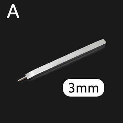 1 vnt. odinis perforavimo įrankis legiruotojo plieno skylių kaltas graviravimo susiuvimo perforavimo įrankiai "pasidaryk pats" odos amatų įrankis 4/5/6 mm tarpinis perforavimo įrankis