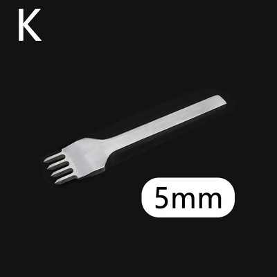 1 vnt. odinis perforavimo įrankis legiruotojo plieno skylių kaltas graviravimo susiuvimo perforavimo įrankiai "pasidaryk pats" odos amatų įrankis 4/5/6 mm tarpinis perforavimo įrankis