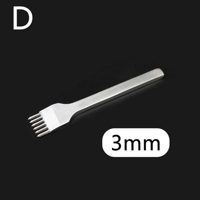 1 vnt. odinis perforavimo įrankis legiruotojo plieno skylių kaltas graviravimo susiuvimo perforavimo įrankiai "pasidaryk pats" odos amatų įrankis 4/5/6 mm tarpinis perforavimo įrankis