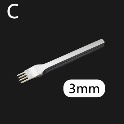 1 vnt. odinis perforavimo įrankis legiruotojo plieno skylių kaltas graviravimo susiuvimo perforavimo įrankiai "pasidaryk pats" odos amatų įrankis 4/5/6 mm tarpinis perforavimo įrankis