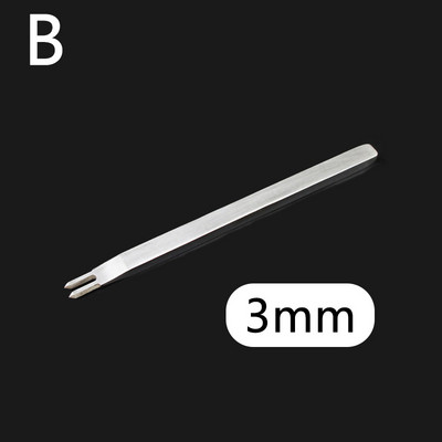 1 vnt. odinis perforavimo įrankis legiruotojo plieno skylių kaltas graviravimo susiuvimo perforavimo įrankiai "pasidaryk pats" odos amatų įrankis 4/5/6 mm tarpinis perforavimo įrankis