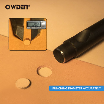OWDEN Leather Hole Punch 1mm-12mm Остър комплект перфоратори за колан, перфоратор за кожен колан, перфоратор за кухи кожени инструменти