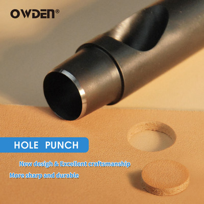 OWDEN Leather Hole Punch 1mm-12mm Остър комплект перфоратори за колан, перфоратор за кожен колан, перфоратор за кухи кожени инструменти