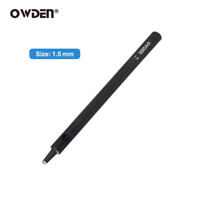 OWDEN Nahast auguraud 1mm-12mm Terav turvavöö augustuskomplekt nahast käsitöörihma augustaja nahast õõnesstantsi tööriistad