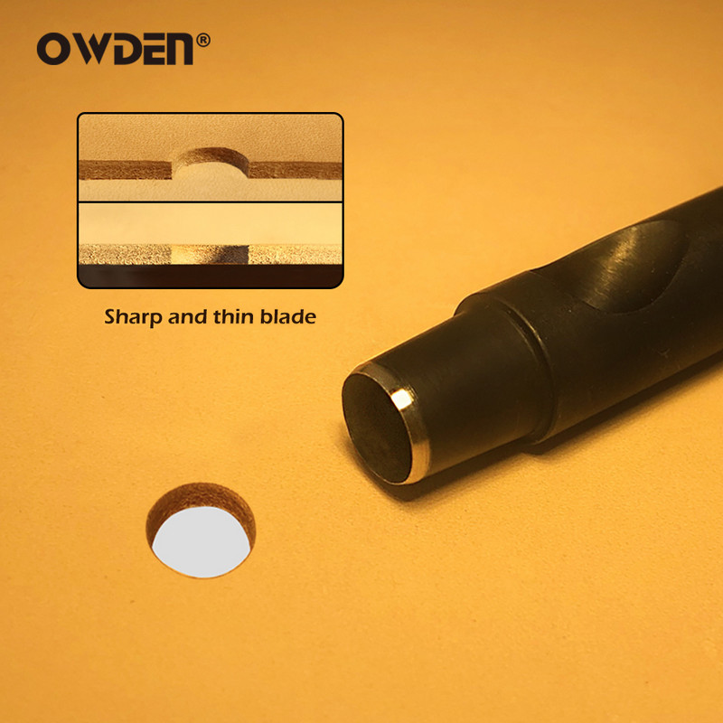 OWDEN Nahast auguraud 1mm-12mm Terav turvavöö augustuskomplekt nahast käsitöörihma augustaja nahast õõnesstantsi tööriistad