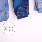 5 komplekts, tievs viduklis, spiedpoga Perfect Fit tūlītējas pogas, DIY sieviešu jostas instruments, iestatījums, vēdera muskuļi, aizdares, drēbes