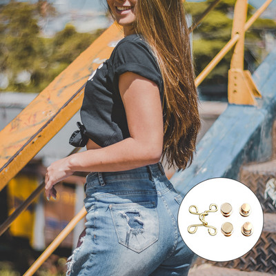 5 komplekts, tievs viduklis, spiedpoga Perfect Fit tūlītējas pogas, DIY sieviešu jostas instruments, iestatījums, vēdera muskuļi, aizdares, drēbes