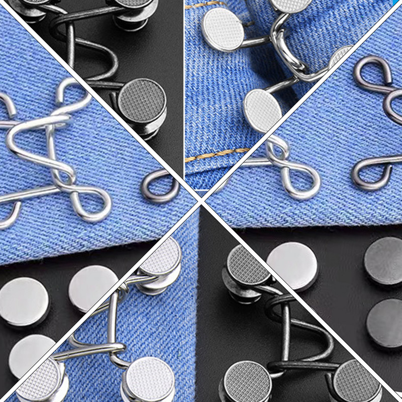 5 komplekts, tievs viduklis, spiedpoga Perfect Fit tūlītējas pogas, DIY sieviešu jostas instruments, iestatījums, vēdera muskuļi, aizdares, drēbes