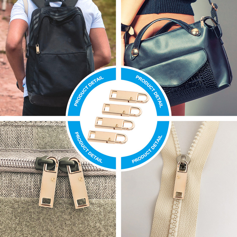 5 τμχ Αξεσουάρ ρούχων με αποσπώμενο φερμουάρ σακίδιο αποσκευών DIY