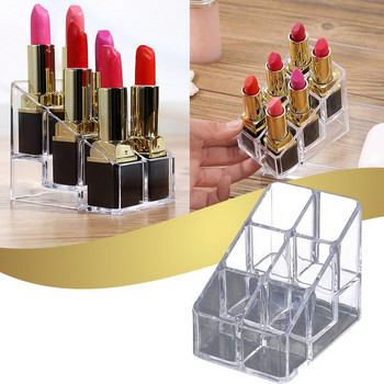 24/6 Grid Lipstick Box Acrylic Makeup Organizer Storage Box Lipstick Nail Polish Stand Βάση στήριξης καλλυντικών Organizer Box#058