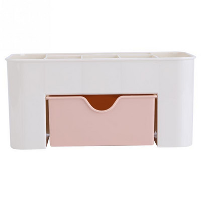 Διπλό στρώμα πλαστικό μακιγιάζ Organizers Storage Box Καλλυντικά Συρτάρια Jewelry Display Box Case Desktop Container Boxes Organizer
