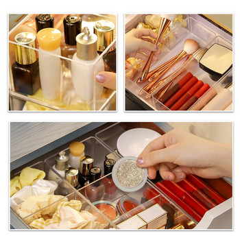 Acrylic Storage Makeup Organizer For Cosmetics Jewelry Lipstick Organizer Layered Desktop Acrylic Cosmetic Storage Box