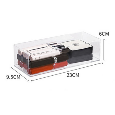 Akrila uzglabāšanas aplauzuma organizators kosmētikas līdzekļiem juvelierizstrādājumu lūpu krāsas organizētājs slāņveida darbvirsmas akrila kosmētikas uzglabāšanas kaste