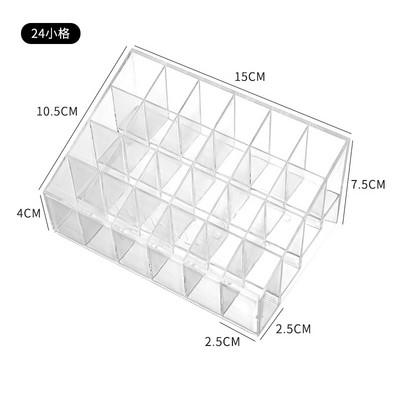 40 Grid Acrylic Lipstick Box Makeup Organizer Storage Box Κραγιόν organizer βερνίκι νυχιών Display Holder Cosmetic Organizer Box