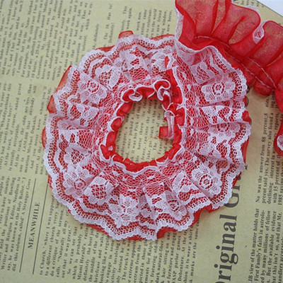 1M jaunākā kroku mežģīņu auduma lente 4cm zila violeta mežģīņu apdare DIY rozā zaļa mežģīņu materiāls Guipure amatniecības piederumi šūšana KQ40