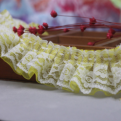 1M jaunākā kroku mežģīņu auduma lente 4cm zila violeta mežģīņu apdare DIY rozā zaļa mežģīņu materiāls Guipure amatniecības piederumi šūšana KQ40