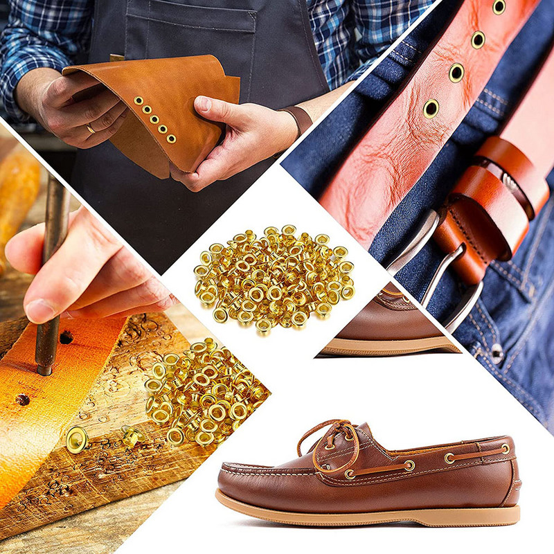Grommet Eyelet Plier Set Eyelet Hole Punch Pnches Kit with 40pcs Metal Eyelets Grommet Tool Kit για δερμάτινη ζώνη ρούχων