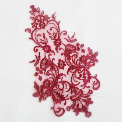 1buc 44X 26CM rochie de mireasă din raion auriu fildeș Piesă din spate din dantelă cu sferă rochie de mireasă cu dantelă din dantelă accesoriu DIY BD0301