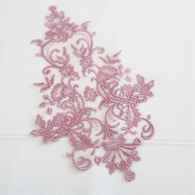 1buc 44X 26CM rochie de mireasă din raion auriu fildeș Piesă din spate din dantelă cu sferă rochie de mireasă cu dantelă din dantelă accesoriu DIY BD0301