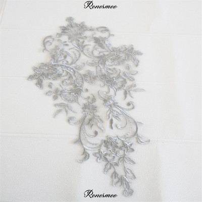 1buc 44X 26CM rochie de mireasă din raion auriu fildeș Piesă din spate din dantelă cu sferă rochie de mireasă cu dantelă din dantelă accesoriu DIY BD0301