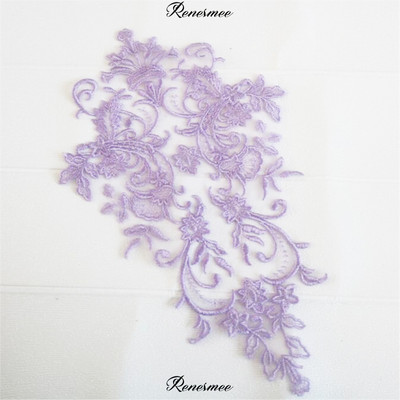 1buc 44X 26CM rochie de mireasă din raion auriu fildeș Piesă din spate din dantelă cu sferă rochie de mireasă cu dantelă din dantelă accesoriu DIY BD0301