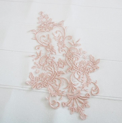 1buc 44X 26CM rochie de mireasă din raion auriu fildeș Piesă din spate din dantelă cu sferă rochie de mireasă cu dantelă din dantelă accesoriu DIY BD0301