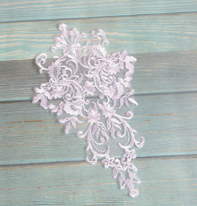 1buc 44X 26CM rochie de mireasă din raion auriu fildeș Piesă din spate din dantelă cu sferă rochie de mireasă cu dantelă din dantelă accesoriu DIY BD0301