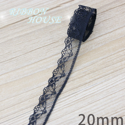 (10 jardi/rullī) Melns mežģīņu audums Siksna Dekorācija Jauks dāvanu iepakojuma materiāls