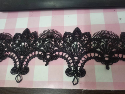 1 Αυλή Κέντημα Δαντέλα Ύφασμα 8,5 εκ. Λευκή κορδέλα δαντέλα Κουρτίνα Guipure Craft Lace Trim DIY Διακοσμητικά ραπτικής για Διακόσμηση Φορέματος X105