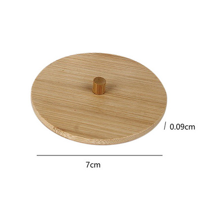 Vatipulga hoiukarbi meigikorraldajad Qtip konteineri kosmeetika väikeste vahetustega ehete säilituskarp bambusest kaanega purgi kodune hoiustamine