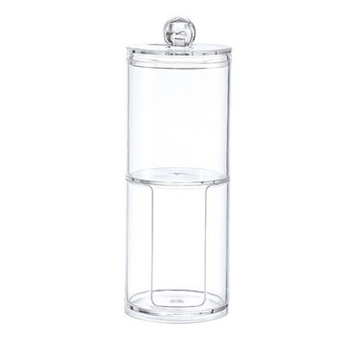 Vatipulga hoiukarbi meigikorraldajad Qtip konteineri kosmeetika väikeste vahetustega ehete säilituskarp bambusest kaanega purgi kodune hoiustamine