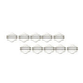 10 gab. Čības Uzvalku pogas Metāla apģērbs Ģeometrija sprādzes Regulējama siksna Misiņš Dekoratīvie apģērbi Bagāžas siksnas Čemodāni