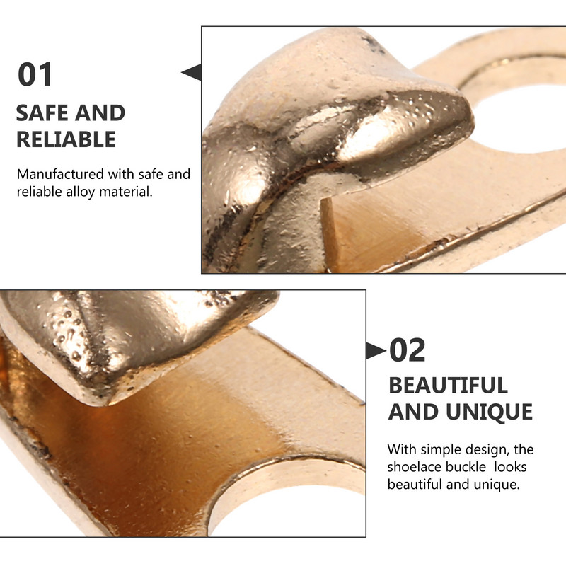 12 gab. Sneaker Apavu Šņores Sprādzes Sporta Zābaki Aksesuāri Kāpšanas āķi sakausējuma metāla apavi