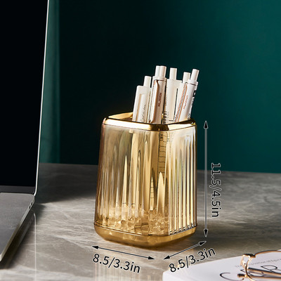 Luxury Makeup Organizers Desktop Cosmetic Brush Storage Box Office Στυλοθήκη Μακιγιάζ Organizer Κραγιόν Sundries Θήκη