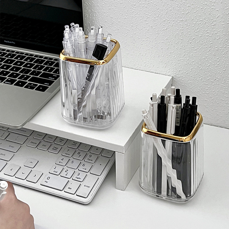 Luxury Makeup Organizers Desktop Cosmetic Brush Storage Box Office Στυλοθήκη Μακιγιάζ Organizer Κραγιόν Sundries Θήκη