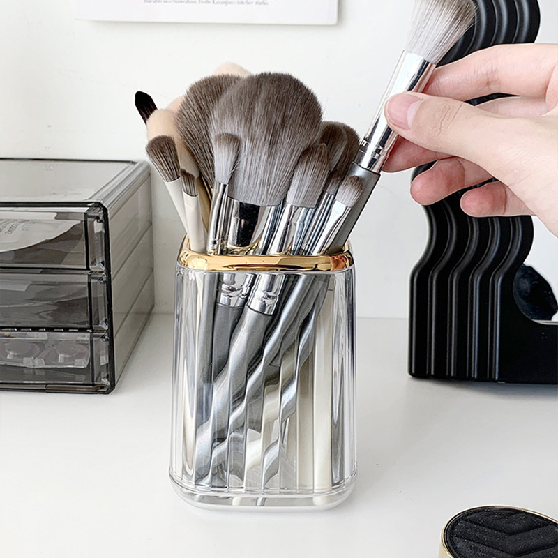 Luxury Makeup Organizers Desktop Cosmetic Brush Storage Box Office Στυλοθήκη Μακιγιάζ Organizer Κραγιόν Sundries Θήκη