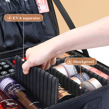 Κιτ μακιγιάζ μεγάλης χωρητικότητας Ταξιδιωτική τσάντα καλλυντικών για γυναικεία φορητή θήκη καλλυντικών ομορφιάς βαλίτσες εργαλείων νυχιών Organizer κραγιόν