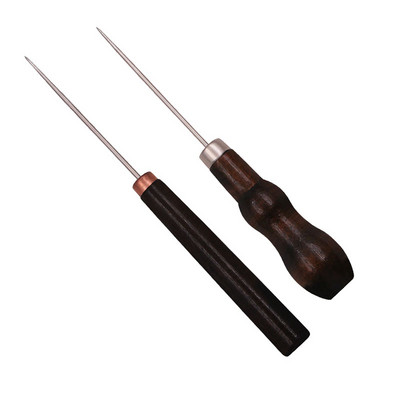 2/3Gb Profesionāla ādas koka roktura zīle DIY instrumenti ādas amatniecībai šūšanai šūšanas piederumi šūšanas izšūšanai